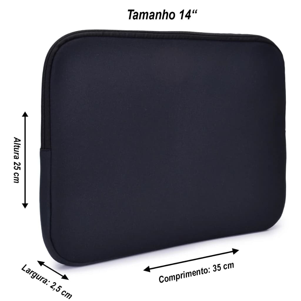Pasta Para Notebook 14'' 15.6'' e 17'' – Proteção Contra Impactos Sem Bolso