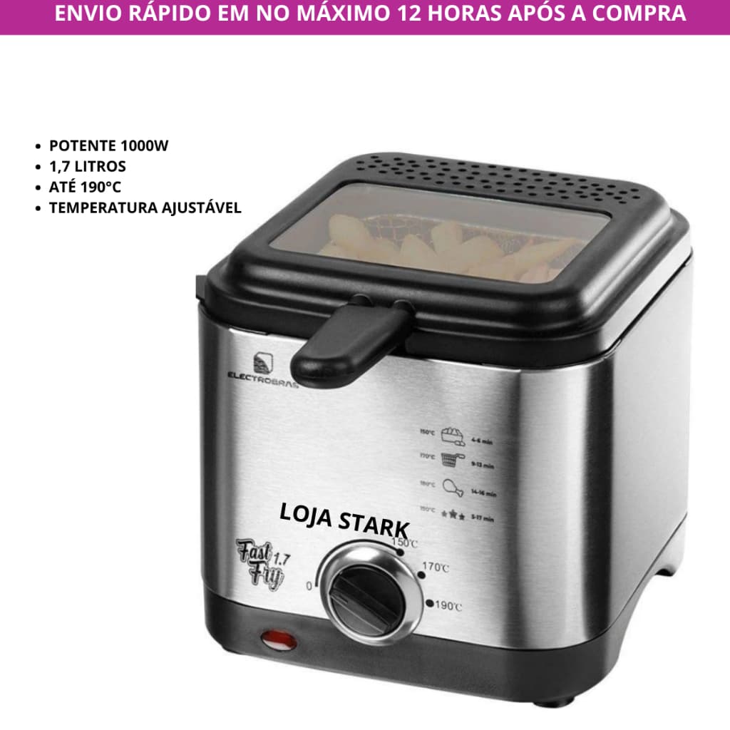 Fritadeira Elétricaa Óleo Electrobras Fast Fry 1.7 Litros 220V