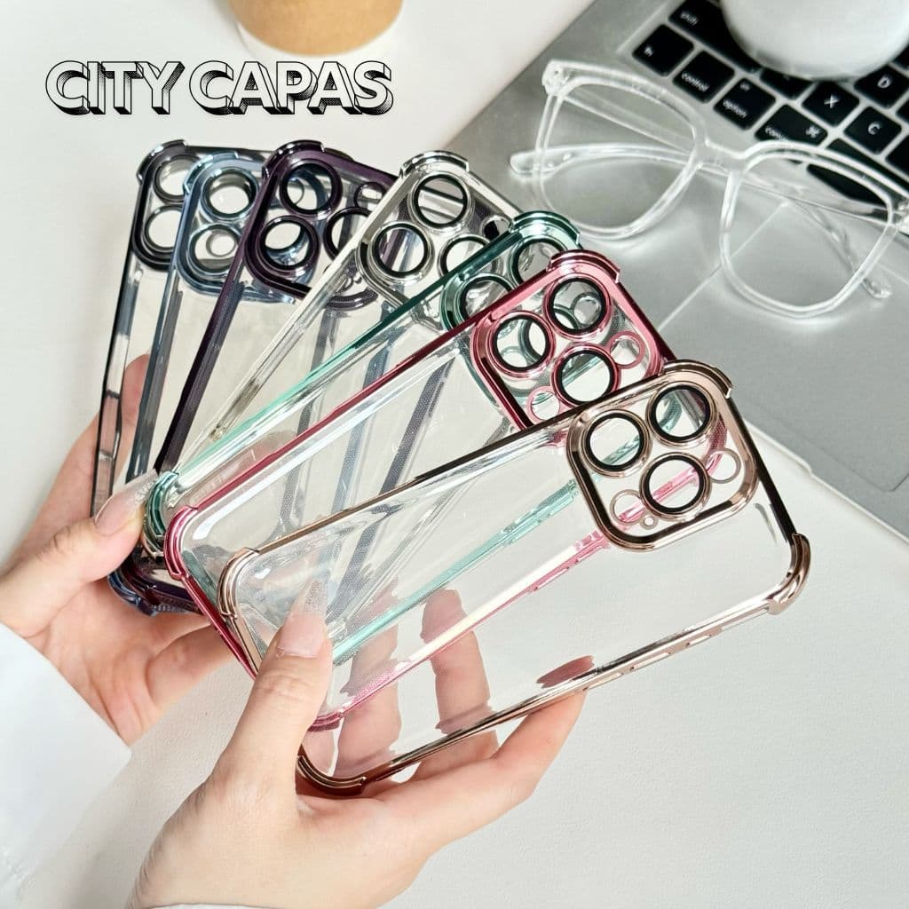City Capas - Capinha Moto G86/G56/G85/G75/G55/G35/G15/G05/G84/G24/G04/G30/E15 Transparente Colorida