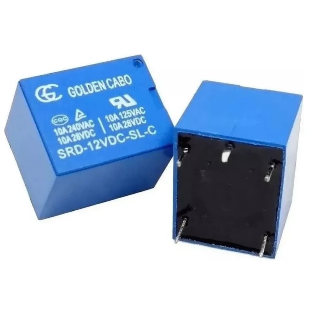 2 Unidades Rele 12v 10a 5 Pinos Eletrica Eletronica Alta Qualidad