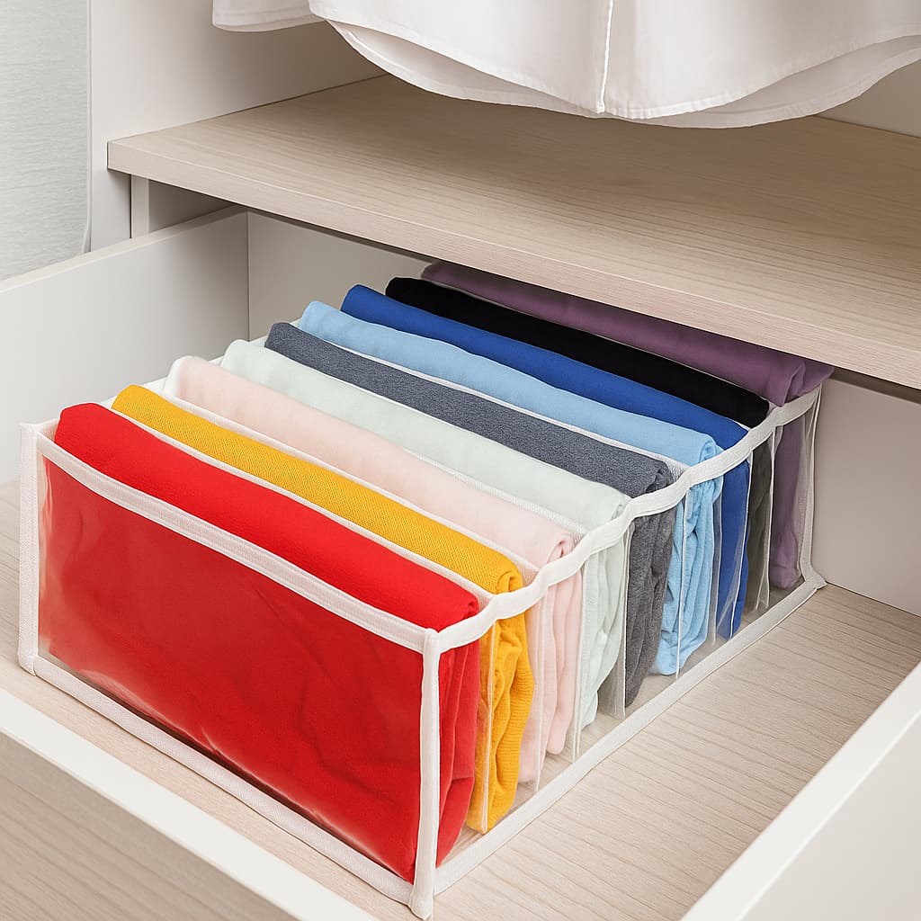 6 Colmeia organizadora de gaveta guarda roupa 10x25x35cm PREMIUM - Maison Plus