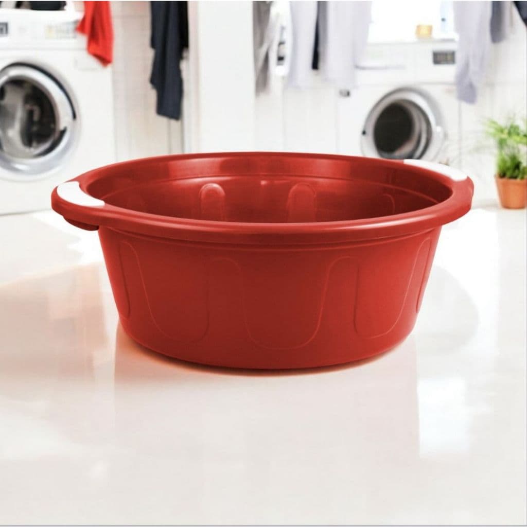Bacia Gigante 60 Litros c/ Alça Reforçada Grande Para Lavanderia Multiuso Utilidades