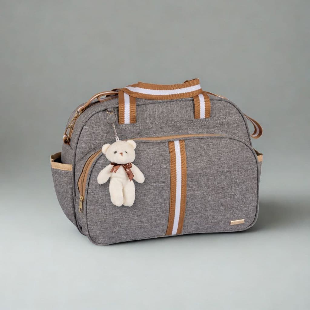 Bolsa Maternidade Bebê Infantil menino menina C/ chaveiro Urso faixa luxo AMOR