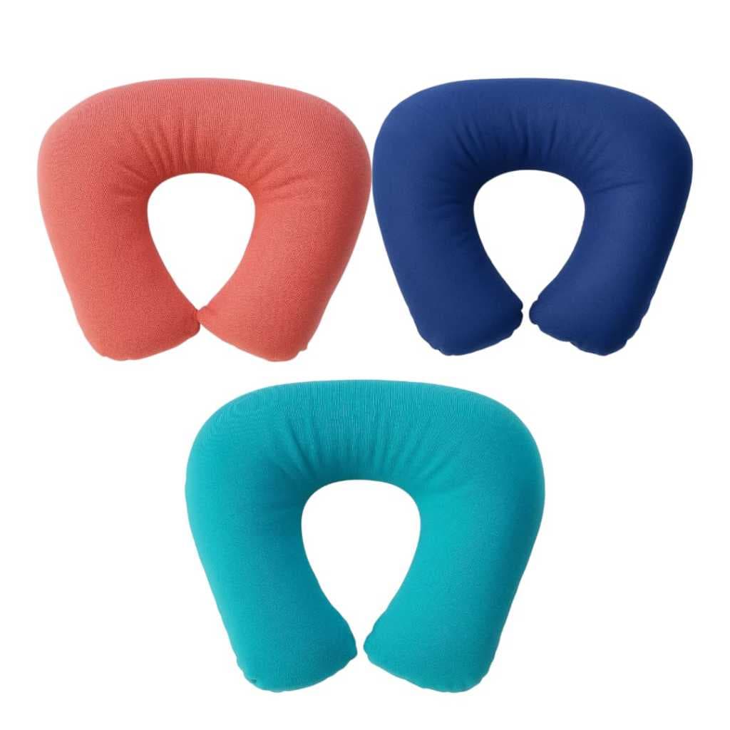Kit 3 Descanso de pescoço almofada macia para viagem