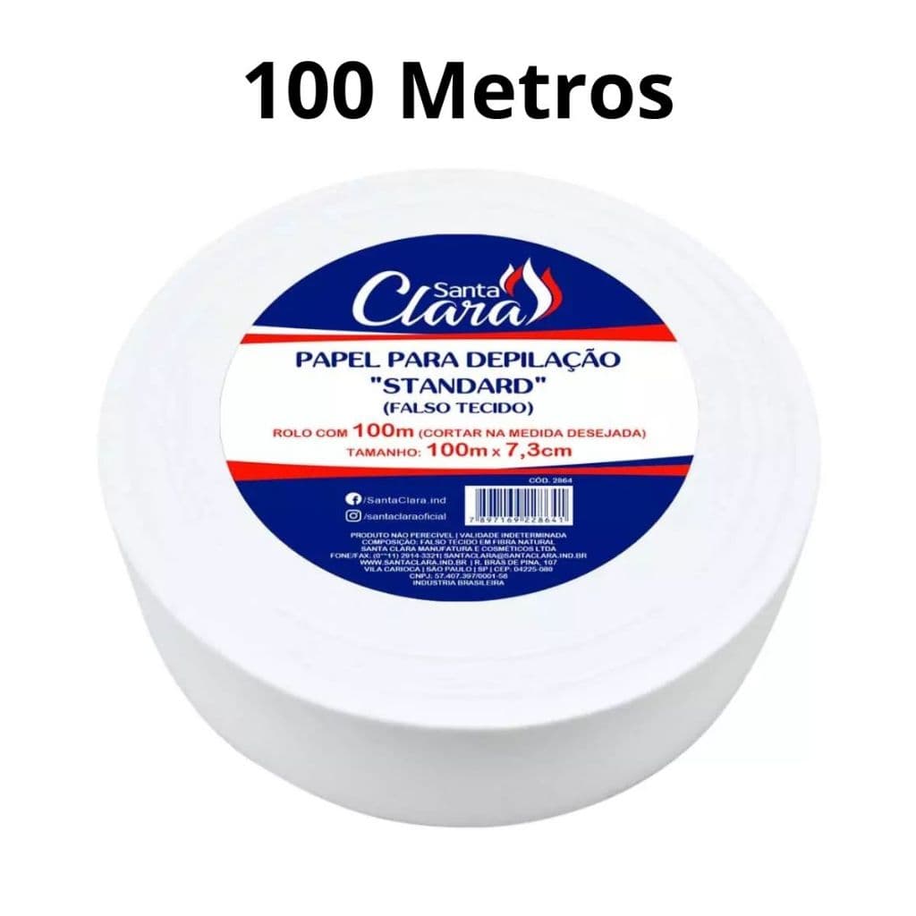Papel - Lenço Para Depilação Falso Tecido Rolo 100 Metros