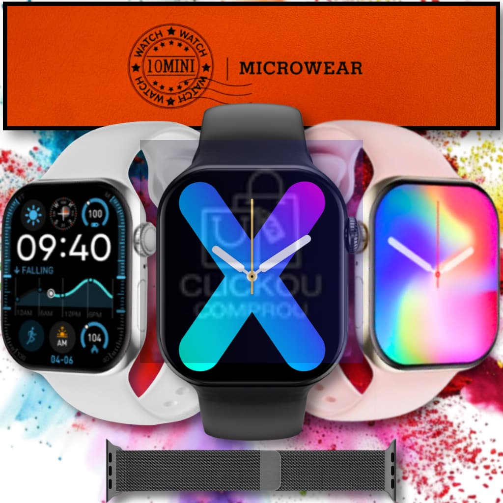 Smartwatch W10 Mini Watch 10 Tela Super AMOLED Microwear 41mm CHAT GPT Série 10 Lançamento 2025