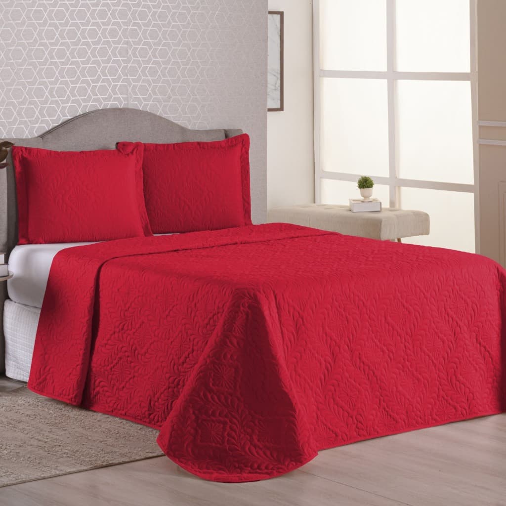 Kit Colçha Cobre Leito Luxo Matelado Casal-Queen-King-Solteiro - Ótimo Custo Benefício