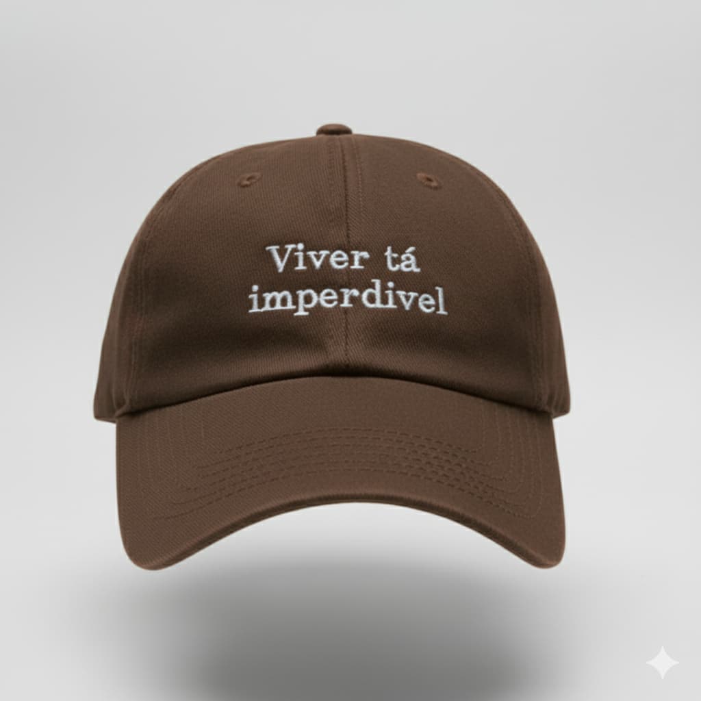 Boné Aba Curva Bordado Ajustável Unissex