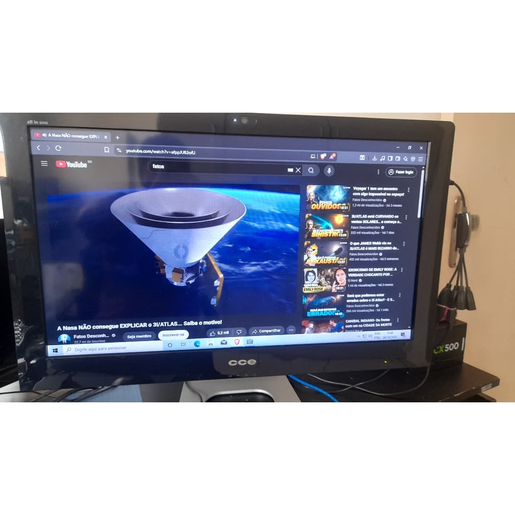 Computador All-In-One CCE Solo A45 Dual Core 2GB/SEMHD/VGA/HDMI/WIFI+FONTE