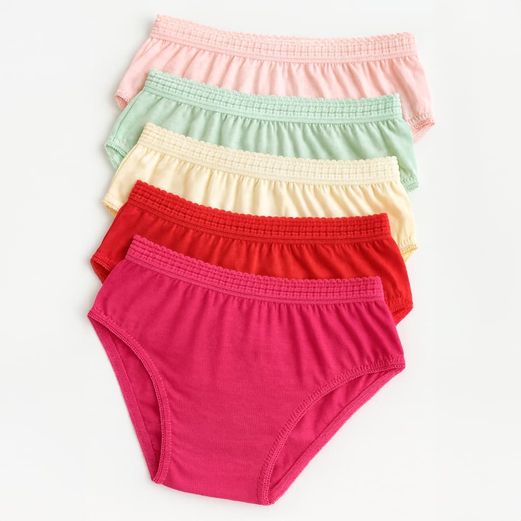 Kit 10 Calcinhas Infantis Femininas Lisas e Estampadas  Algodão Conforto