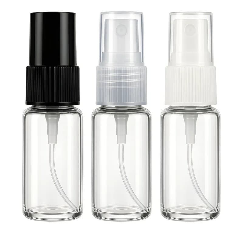 20 Vidro 5ml Cilíndrico Com Válvula Spray