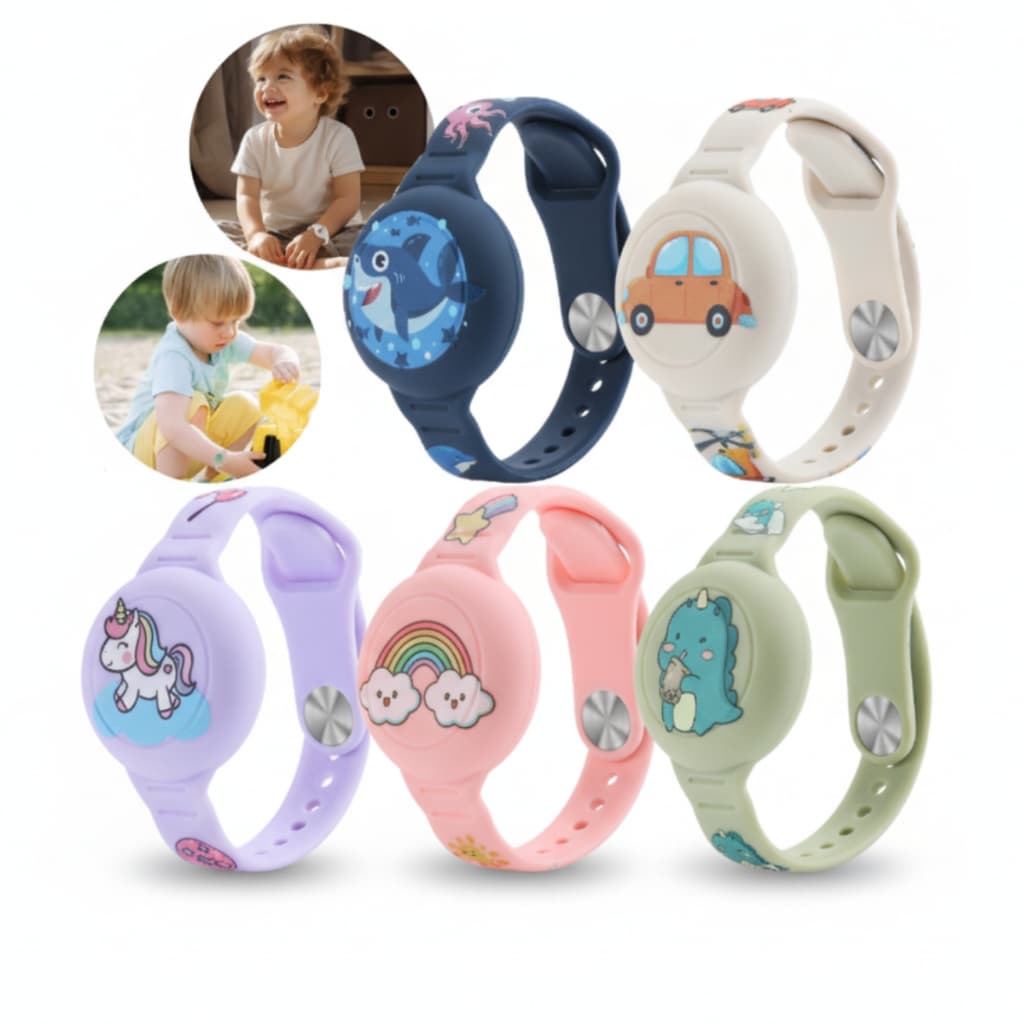 Pulseira Para AirTag Infantil Localizador Rastreador Gps Prova D'água Impermeável
