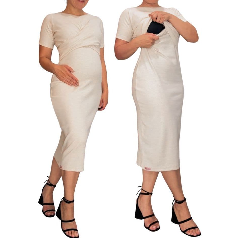 Vestido Gestante Abertura de Amamentação Discreta, Algodão, Linho e Elastano Do P ao GG ,Chá de Bebe, Chá Revelação