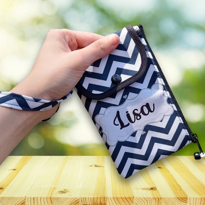 Carteira Personalizada com Nome | Porta Celular, Cartões e Chaves