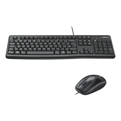 Kit Teclado e Mouse Basico com fio USB para Computador com alguns Detalhes leia descrição