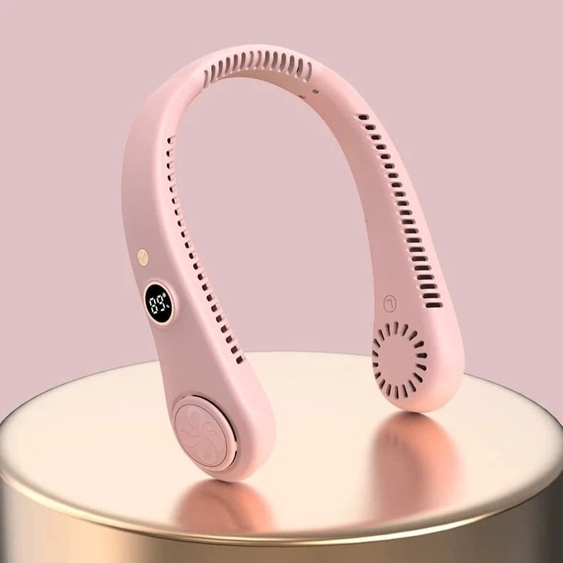 Ventilador de Pescoço Leve e Silencioso - USB Recarregável com Ultra Longa Duração F8