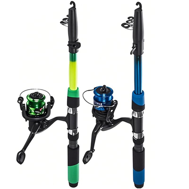 Kit 1-2 Vara De Pesca 60-120lbs Completa Com Molinete Esportiva Ao Ar Livre Robalo Portátil Com Linha