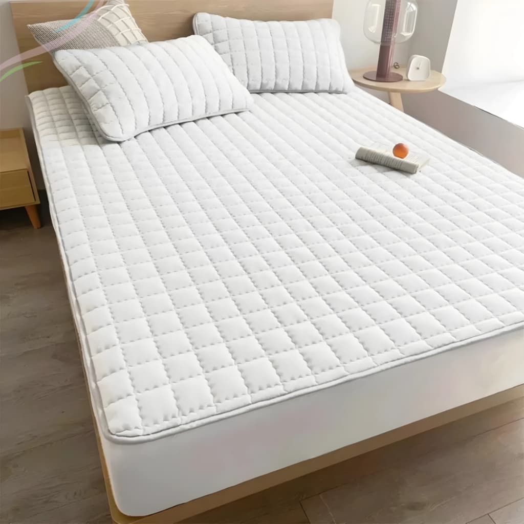 Capa Protetora Impermeável De Colchão Casal Queen Solteiro King Matelado Com Elástico Confortável