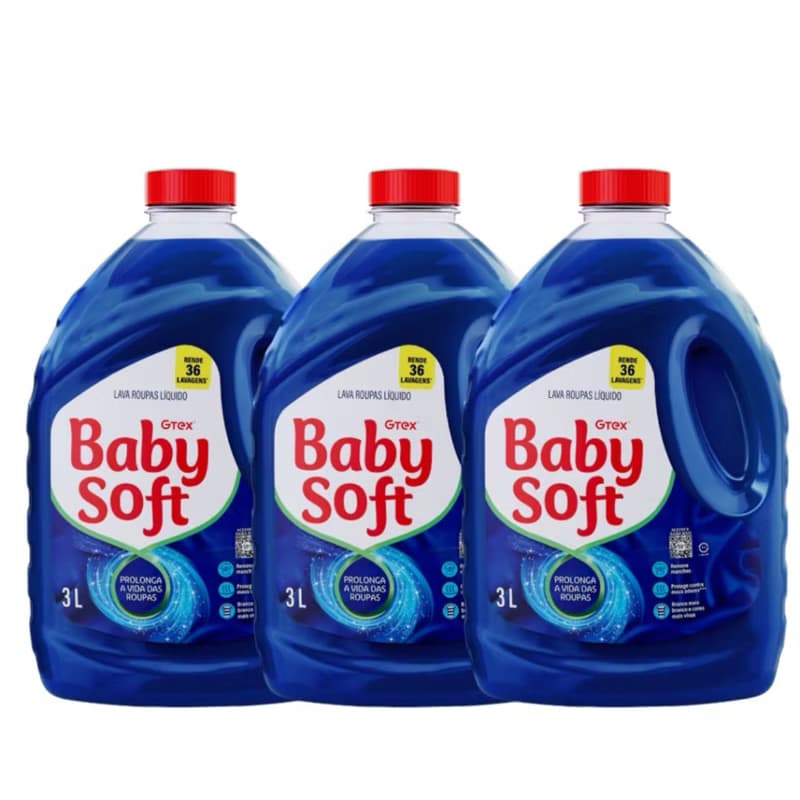 Lava Roupas Liquido Baby Soft Max 3 litros