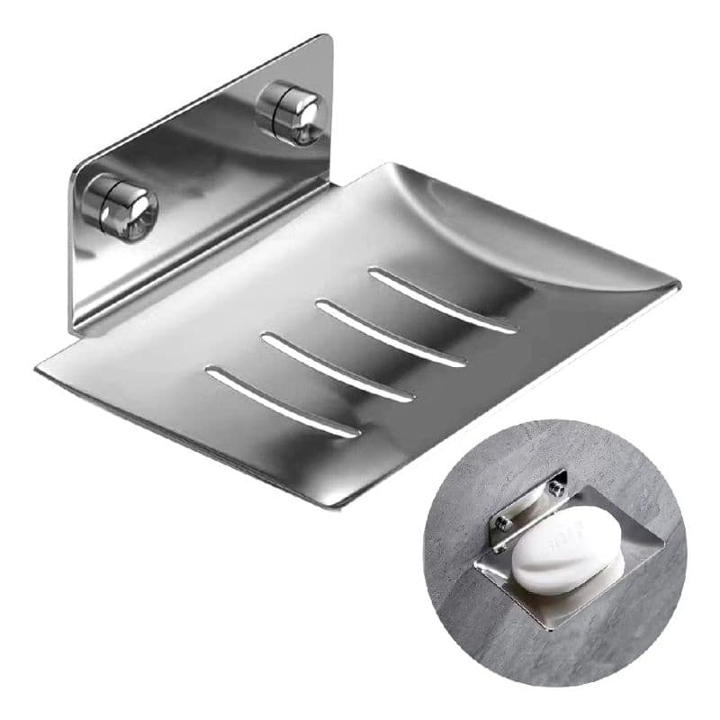 Saboneteira Luxo Banheiro Porta Sabonete Inox 304 Prata 016