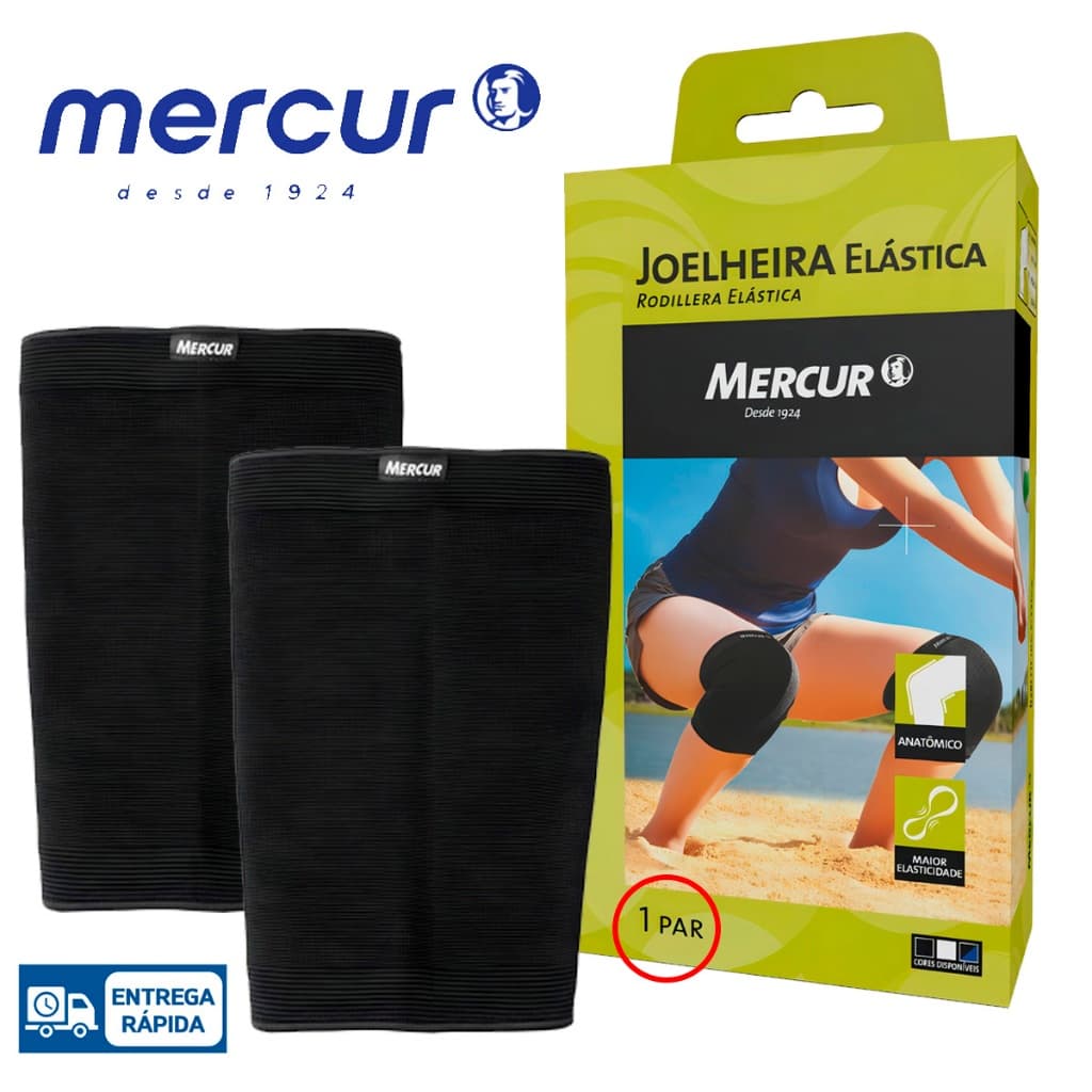 Joelheira Compressão Elastica Joelho Ortopedica Mercur