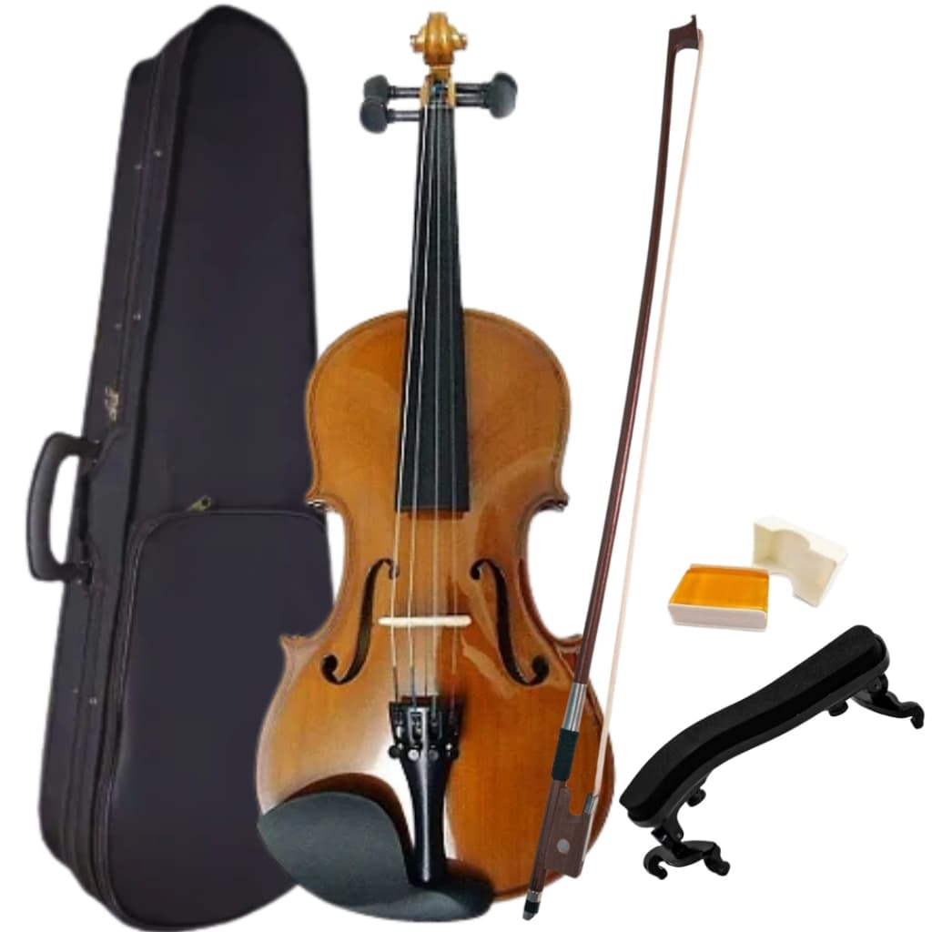 VIOLINO COMPLETO COM ESTOJO DOMINANTE + ESPALEIRA