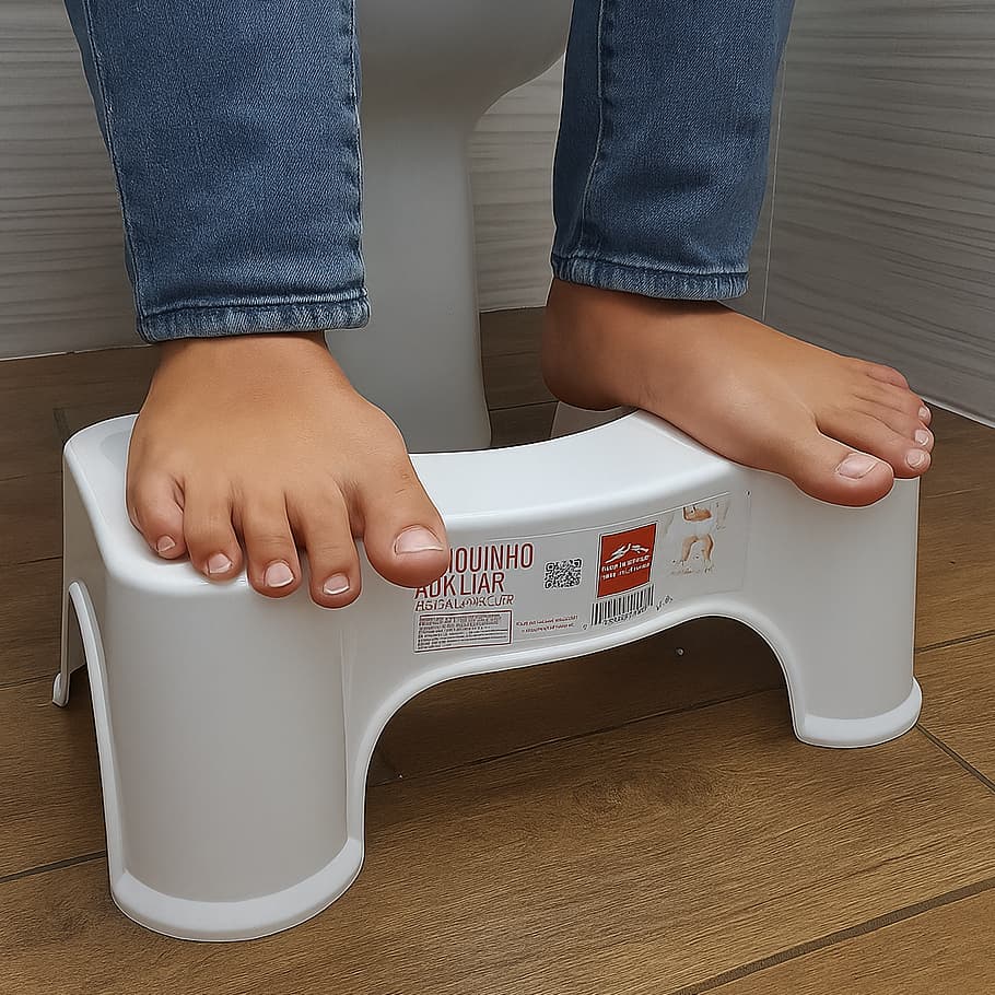 Banquinho Para Apoio Pés Antiderrapante Cócoras Banquinho Auxiliar Para Vaso Sanitário