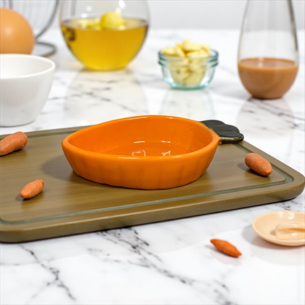 Bowl Cumbuca Cenoura De Cerâmica Louça Decoração Coelho Páscoa Molhos Geleias