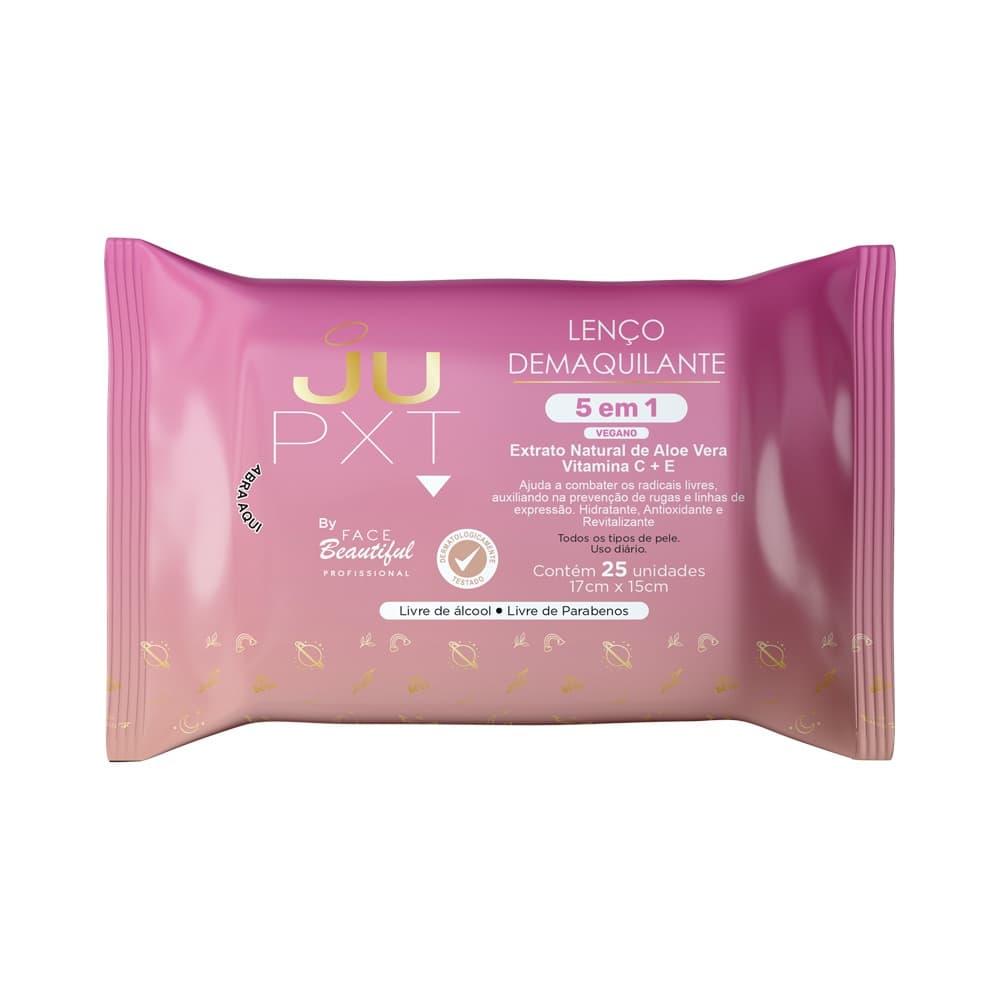 Lenço Demaquilante JUPXT 5 em 1 Vegano by Face Beautiful