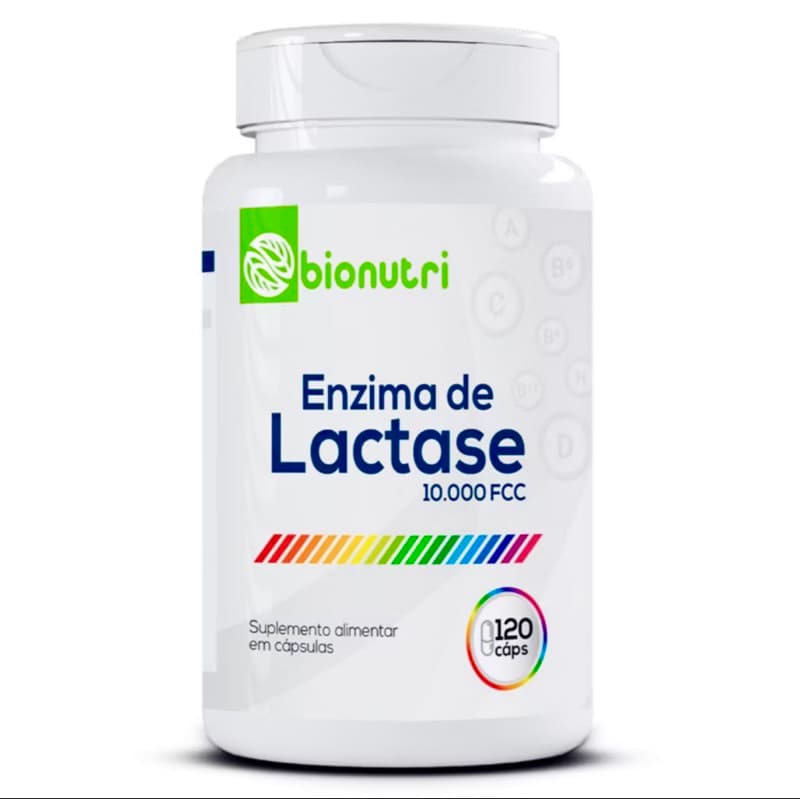 Enzima de Lactase 10.000 fcc 60 a 240 cápsulas 500mg