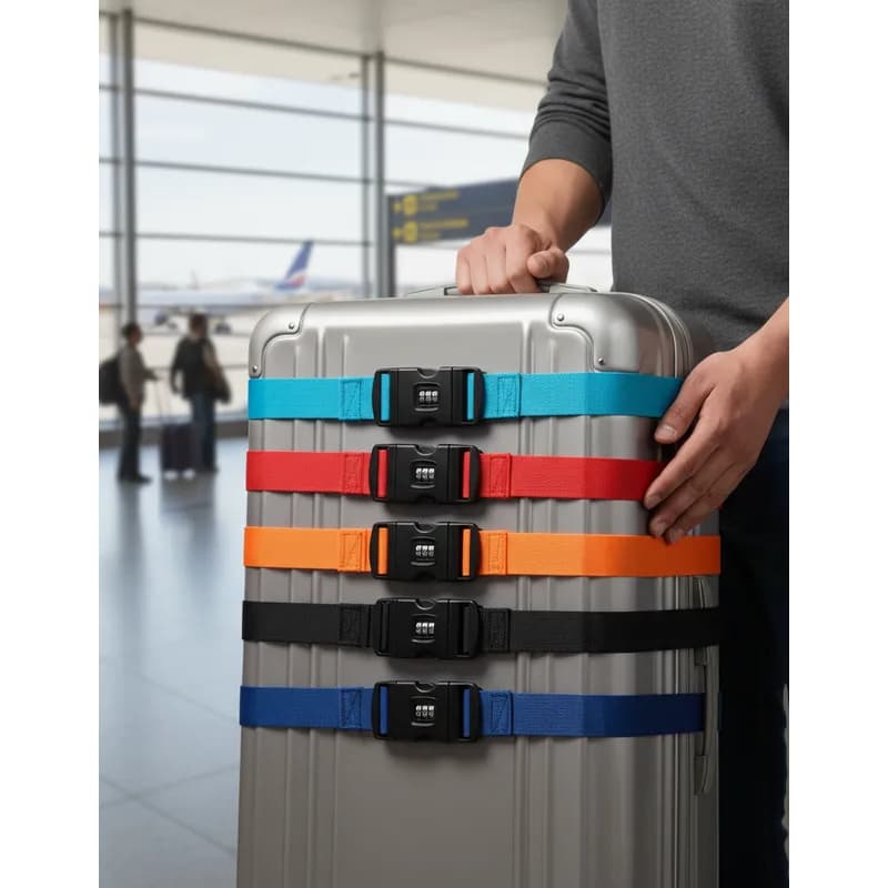 Cinta Fita Para Mala De Viagem Ajustável Com Senha Segurança