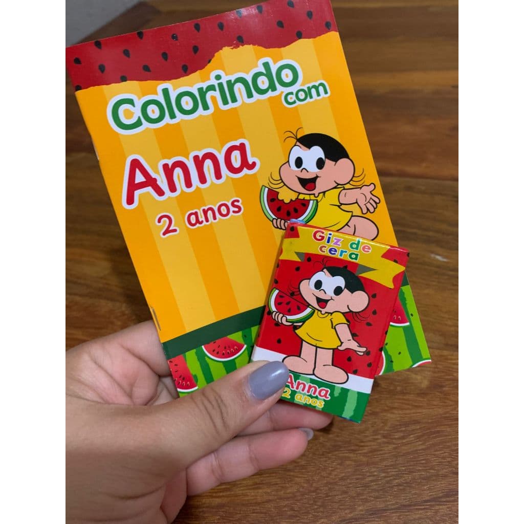 Mini Livrinho de Colorir e Adesivo Personalizado - Lembrancinha ( LEIA A DESCRIÇÃO)