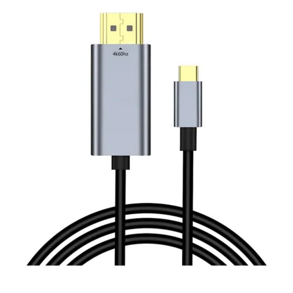 Cabo USB-C para HDMI 4K 60Hz 1.8m Ultra HD Alta Definição