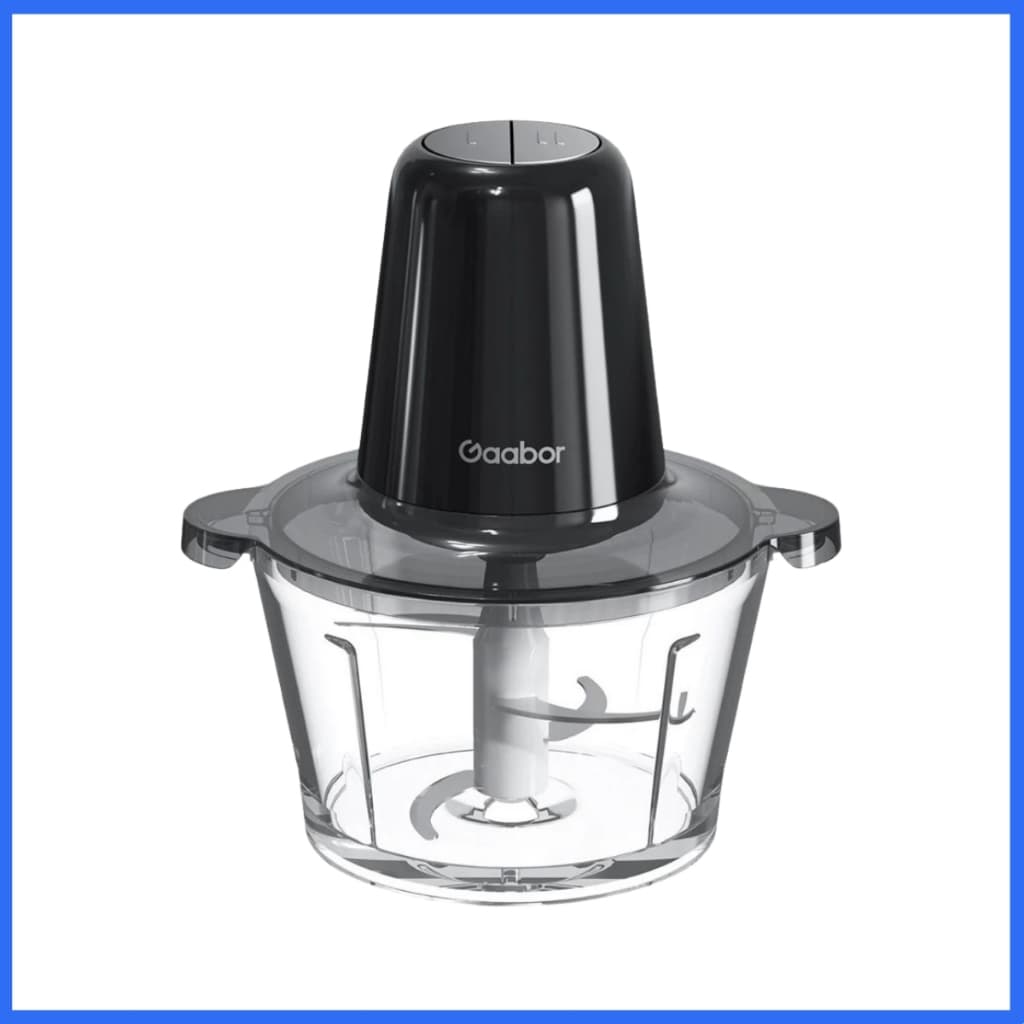 Processador Gaabor 2L 300W – 4 Lâminas Inox, Copo de Vidro, Ideal para Legumes e Carnes