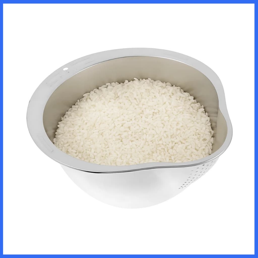 Escorredor de Cozinha Arroz Massa Legumes Multiuso 27cm em Aço Inoxidável