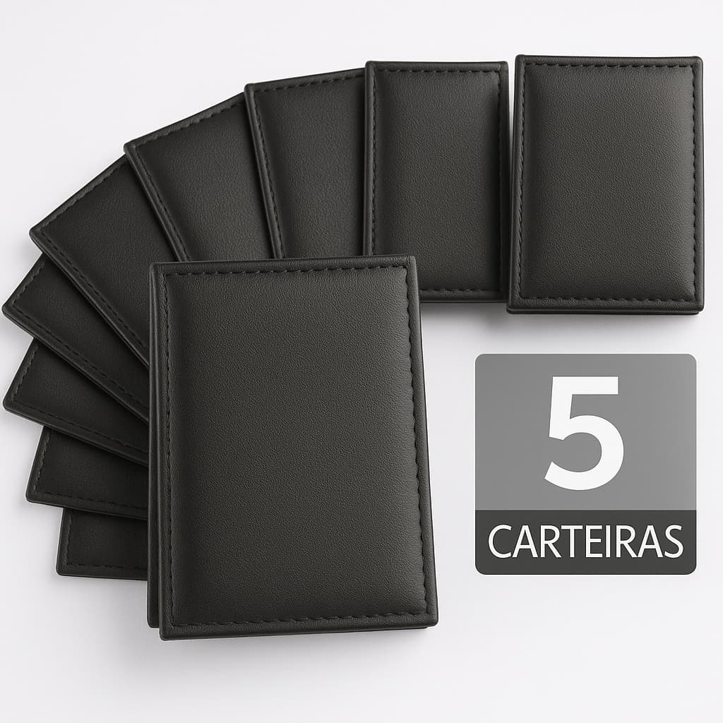 KIT Carteira Masculina Slim Otimizada - 5/10/20 UN