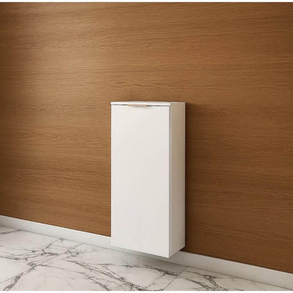 Armario Despensa Suspenso Multiuso Compacto p/ Cozinha Branco/Preto