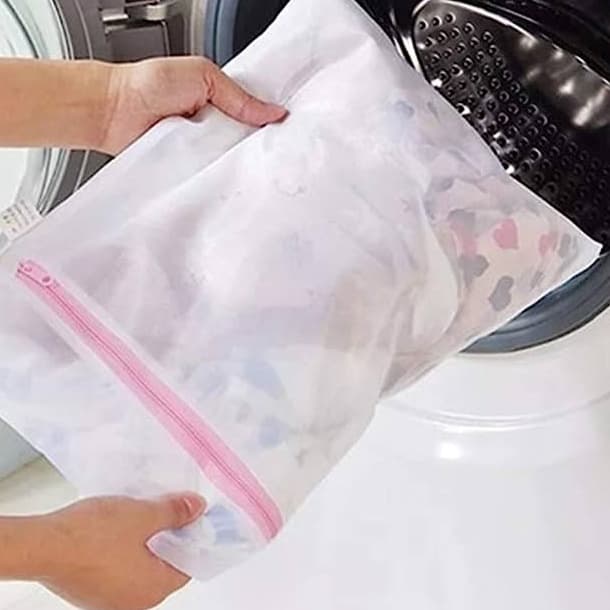 Kit Sacos Para Lavar Roupas Delicadas Com Zíper Lavanderia Protetor De Roupas