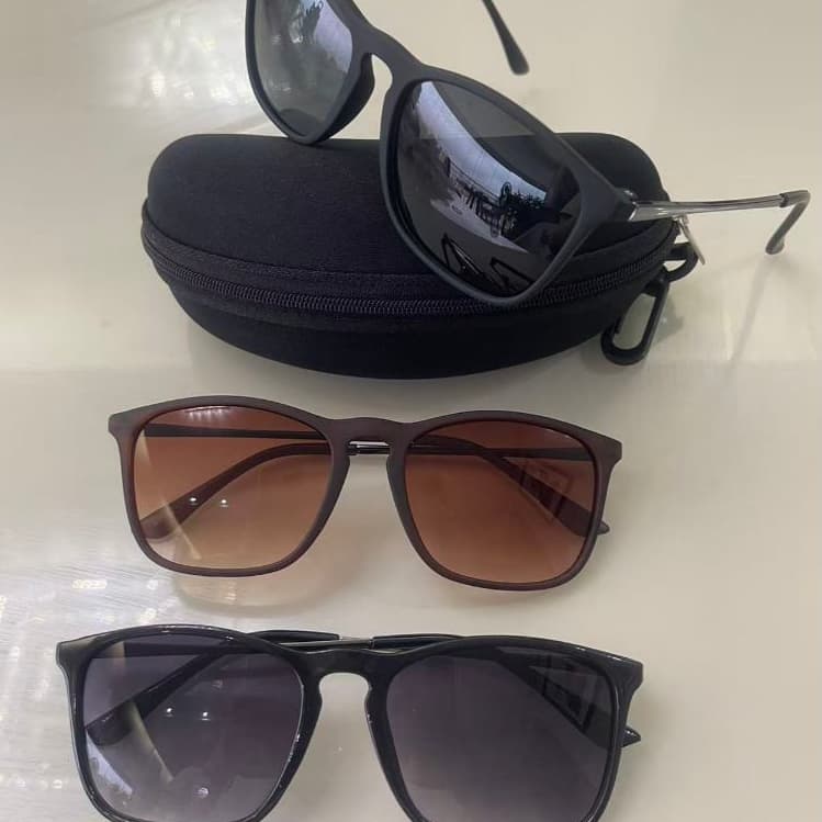 Óculos de Sol Unissex Clássico com Proteção UV400 – Armação Leve + Estojo