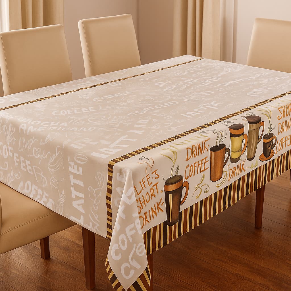 Toalha de Mesa Oxford Premium – 4, 6 e 8 Lugares | Durável e Elegante