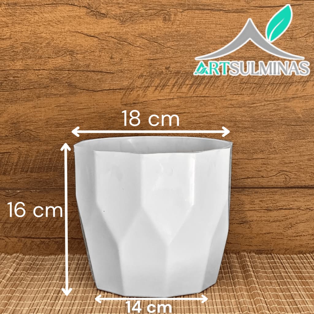 Vaso cachepô médio N4 decorativo para planta e flor ideal para centro de mesa casa sala escritório