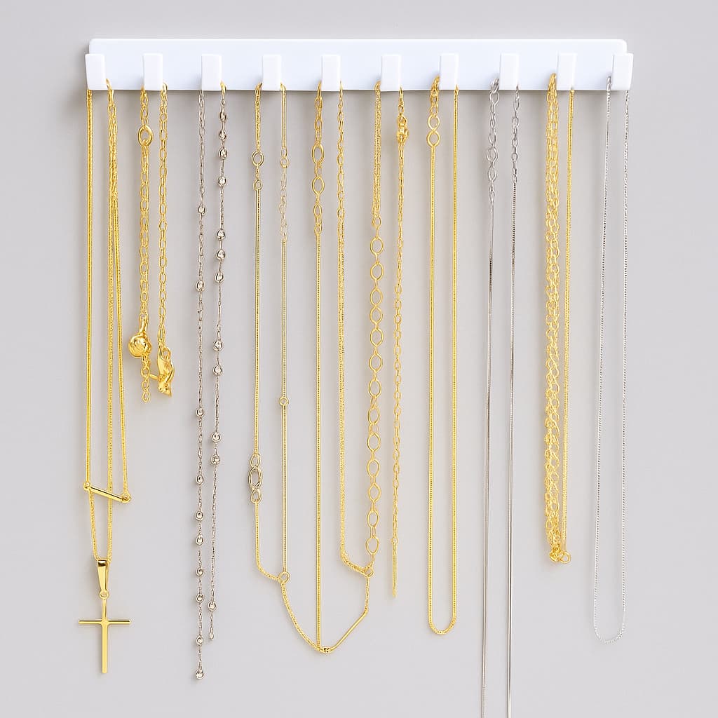 kit Porta Joias Organizador De Bijuteria De Parede Com Ganchos Kit Com Até 3 Unidades