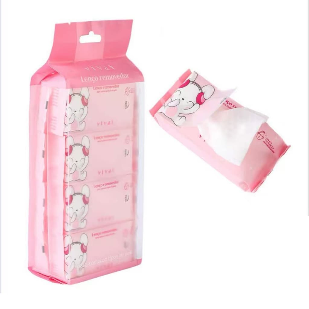 Pacote Lenços removedor de maquiagem VIVAI 5071.1.1