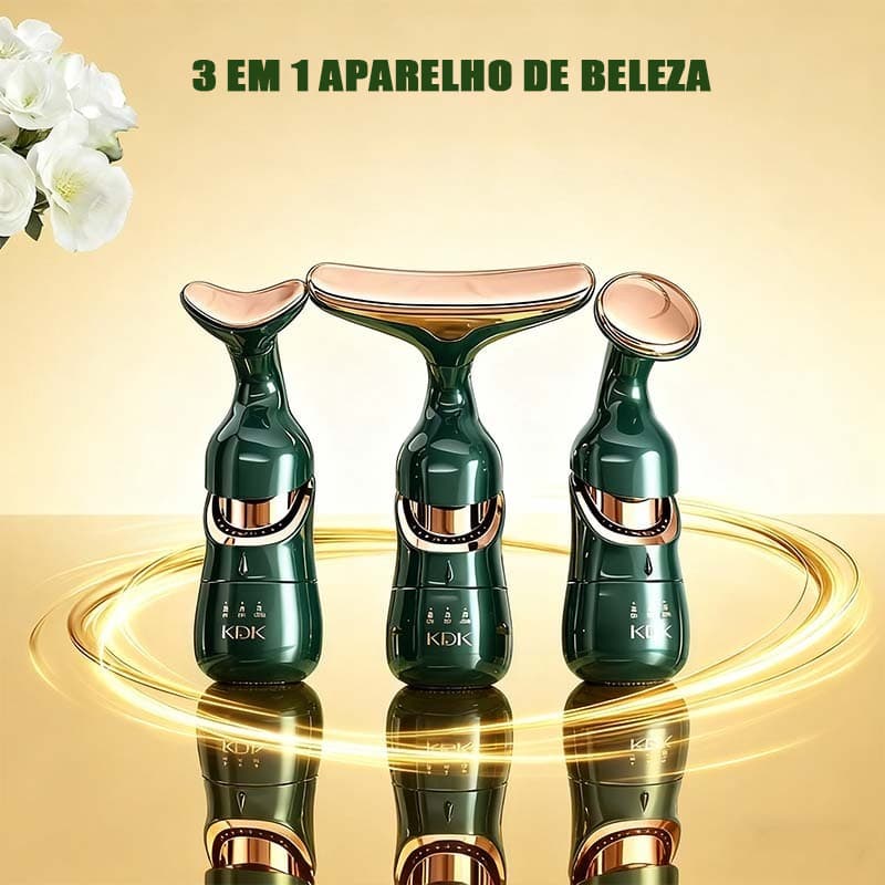 3 Em 1 Massageador Facial Pescoço Levantamento Antirrugas Antienvelhecimento profissional N7