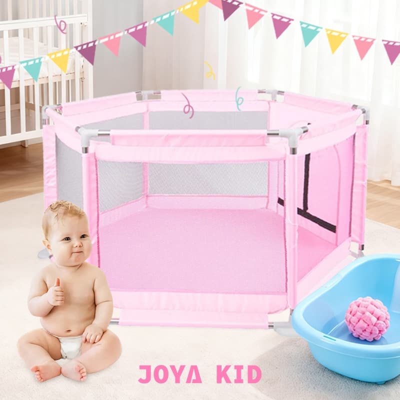Cercadinho Bebê Chiqueirinho Infantil com Grade Portátil Ideal para Menino e Menina