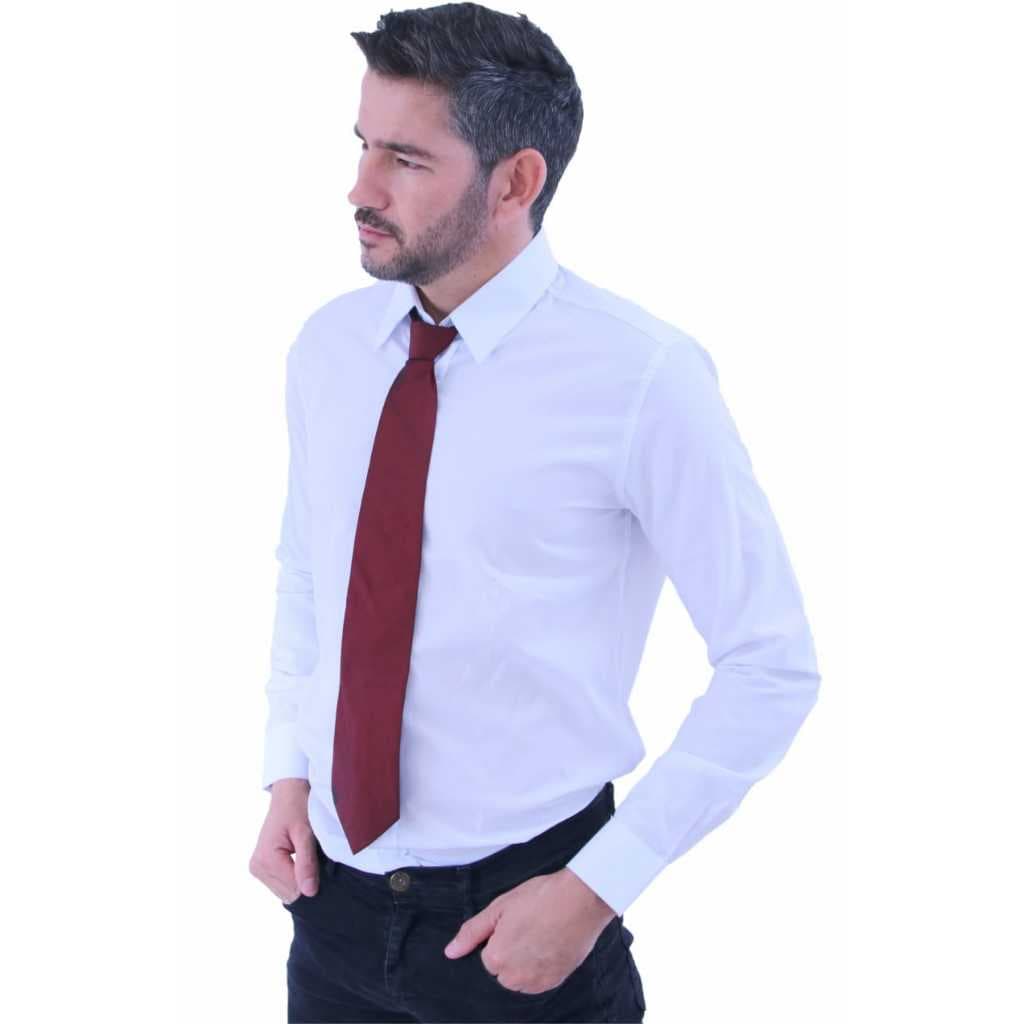 Camisa Social Manga Longa Branca