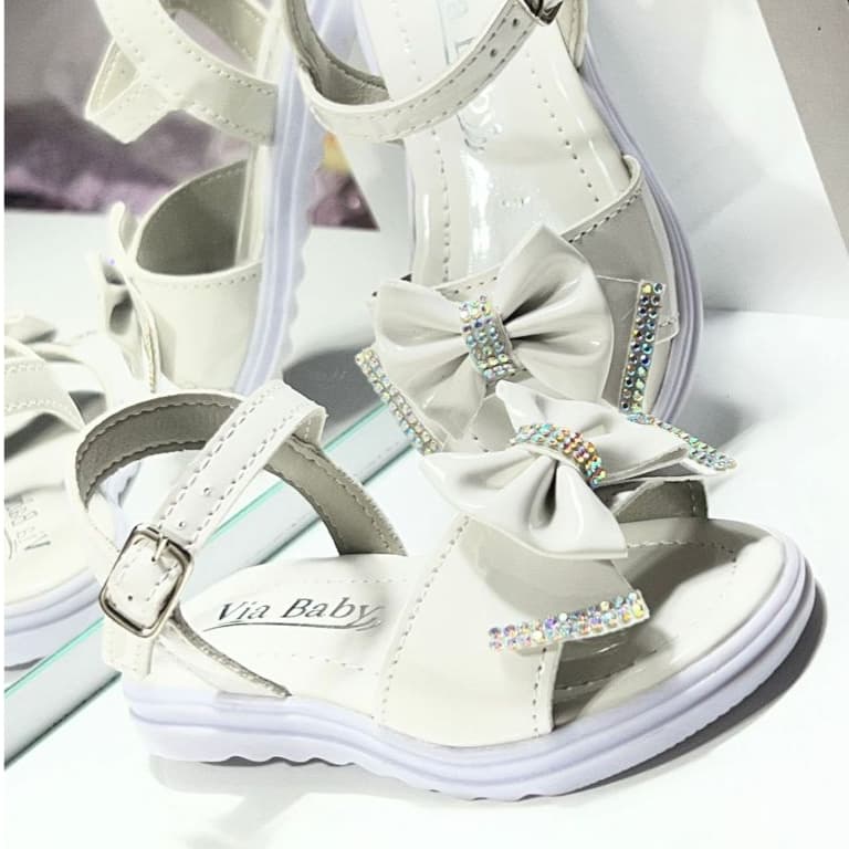 Sandália Infantil Menina Papete Feminina com Enfeite de Laço Do 20 ao 27 Envio Imediato