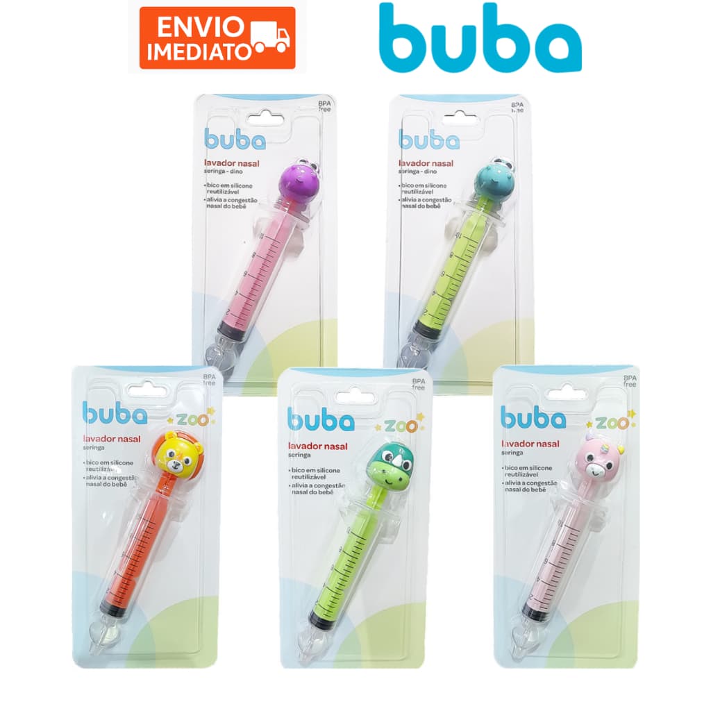 Buba Seringa Lavador Nasal Infantil Bichinho Lancamento Todos os Modelos Higiene Infantil Nariz