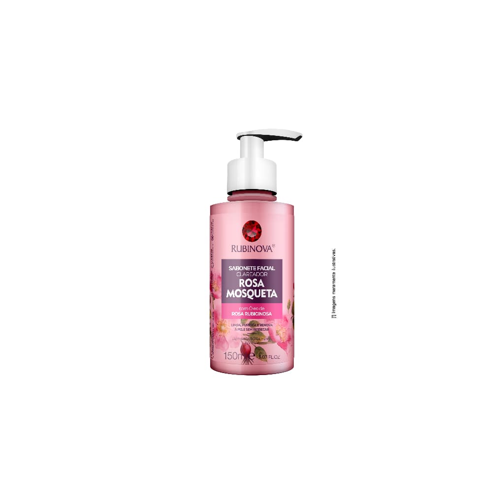SABONETE FACIAL CLAREADOR ROSA MOSQUETA COM OLEO DE ROSA RUBIGINOSA
