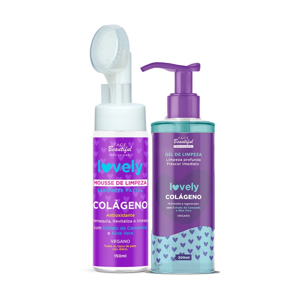 Dupla de Limpeza Facial Lovely Cuidados Diários Face Beautiful